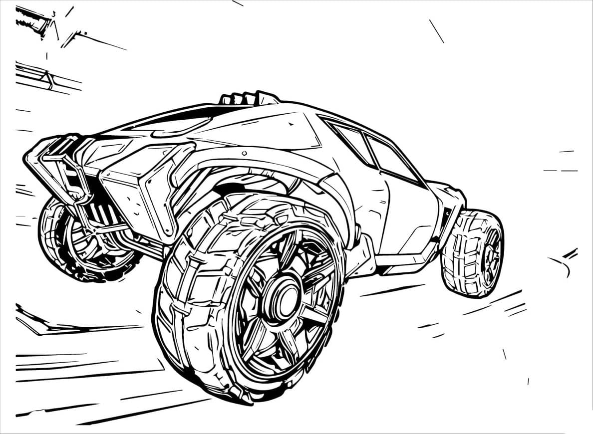 Rocket League-ball flyr fargelegging
