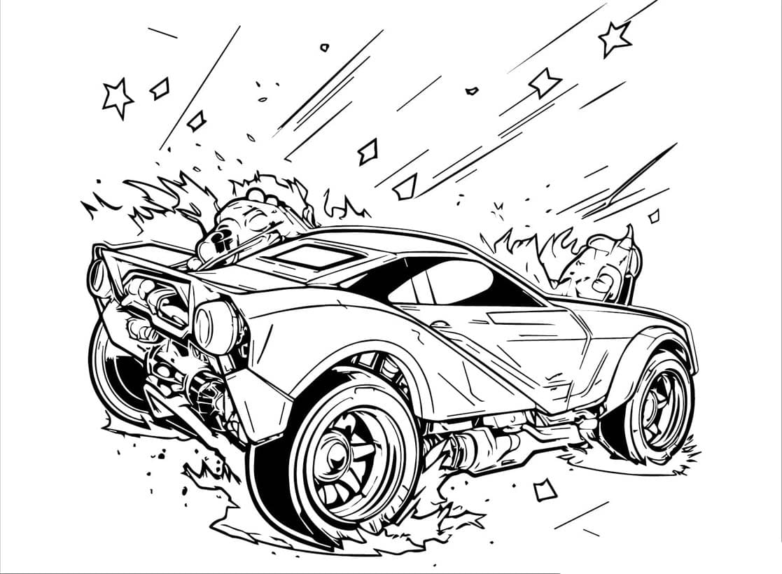 Rocket League barn fargelegging