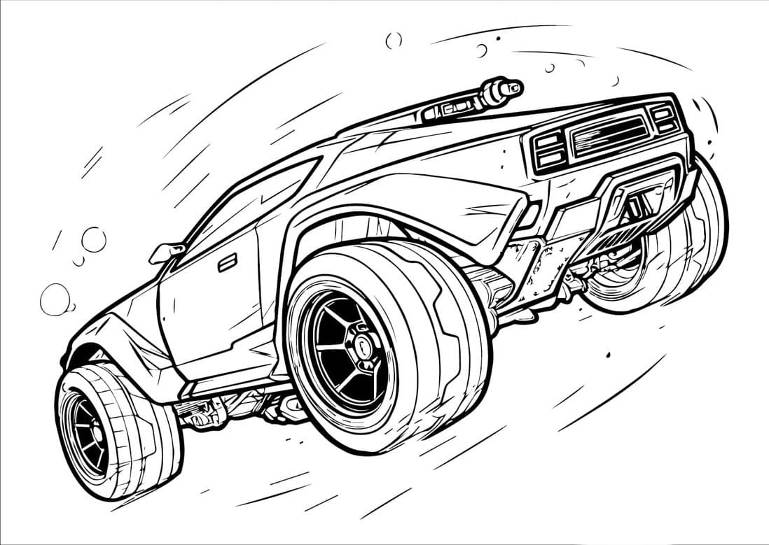 Rocket League bilde fargelegging