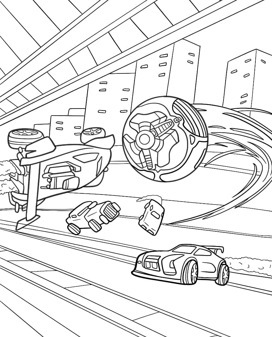Rocket League flyvende ball fargelegging