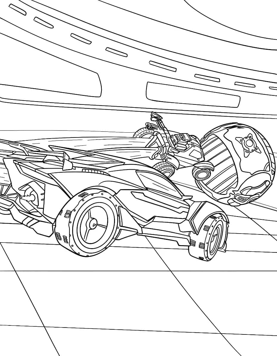 Rocket League jagerballer fargelegging