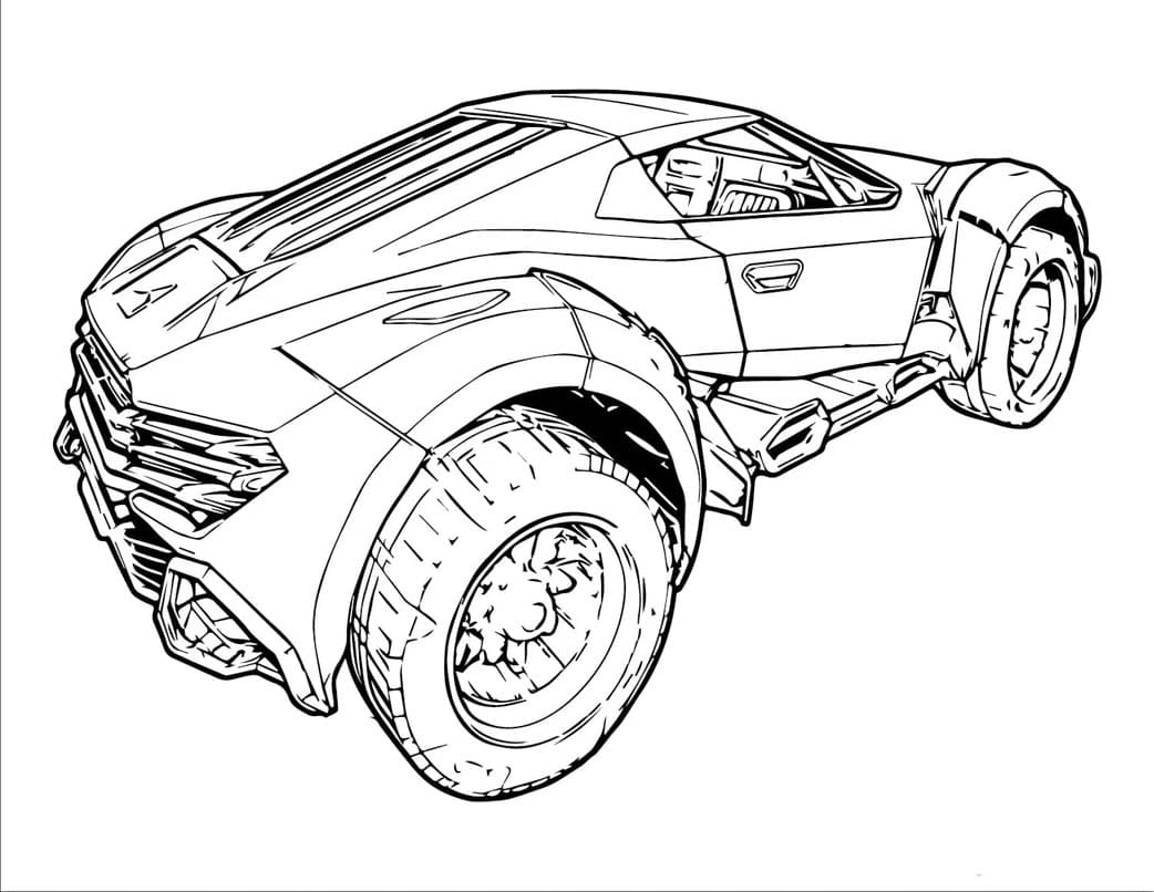 Rocket League tegning fargelegging