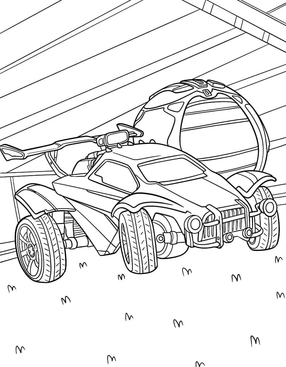 Rocket League utskrift fargelegging