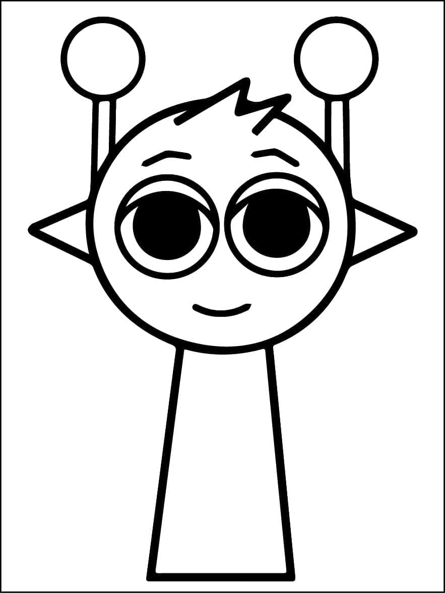Simon fra Incredibox Sprunki fargelegging
