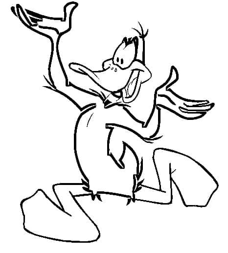 Skriv ut Daffy Duck fargelegging