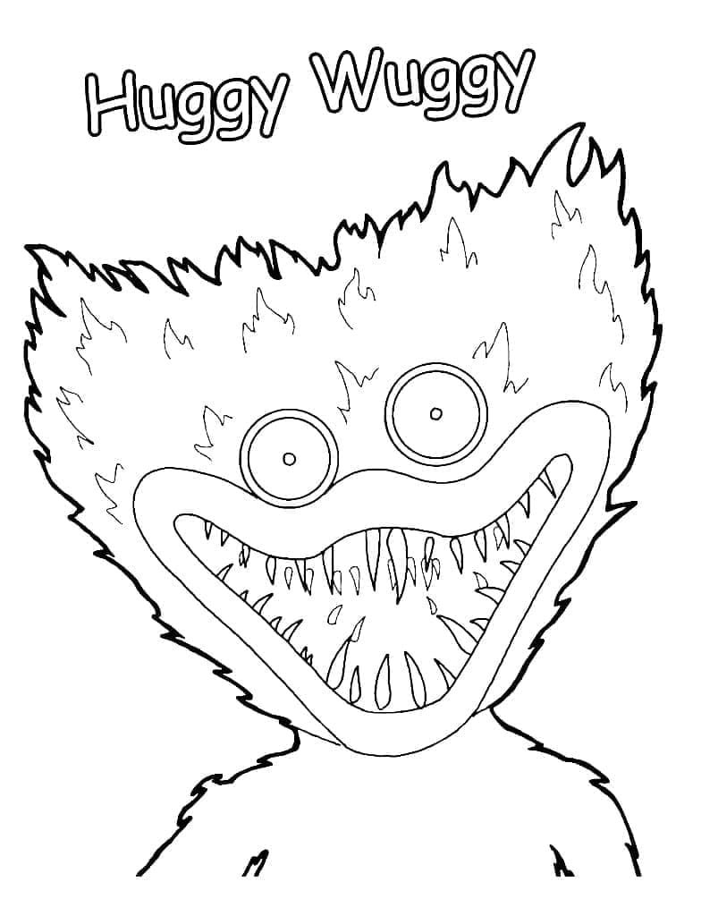 Skummel Huggy Wuggy fargelegging
