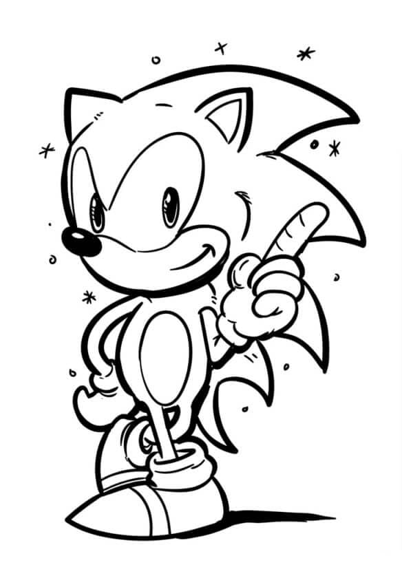 Smiler og Knuckles står fargelegging Smiler og Knuckles står fargelegging