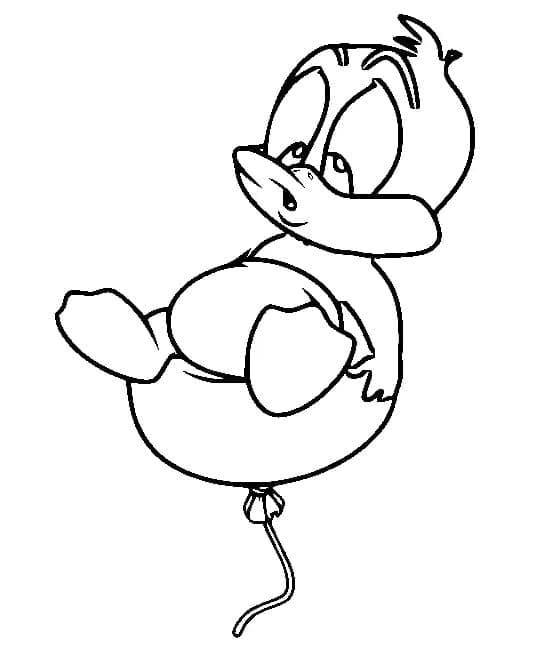 Søt baby Daffy Duck fargelegging