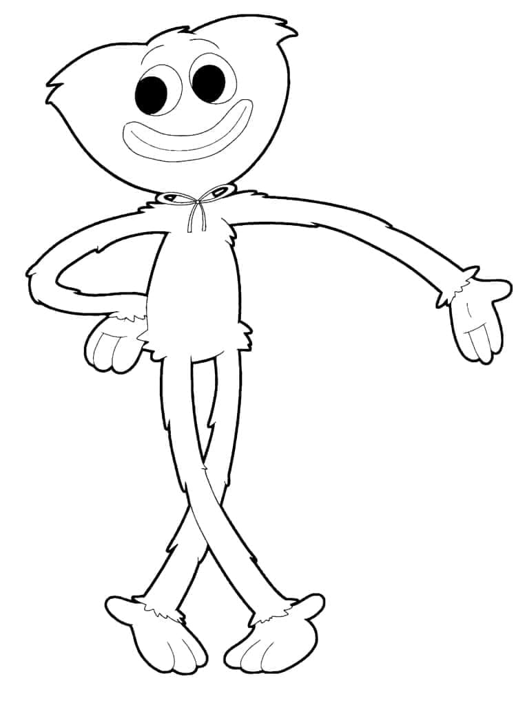 Søt Huggy Wuggy fargelegging