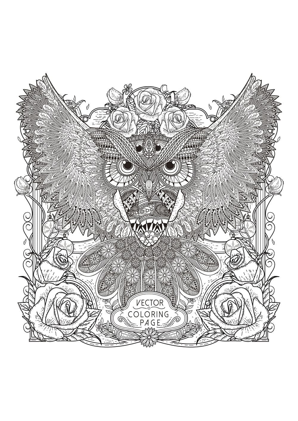 Stygg Zentangle fargelegging