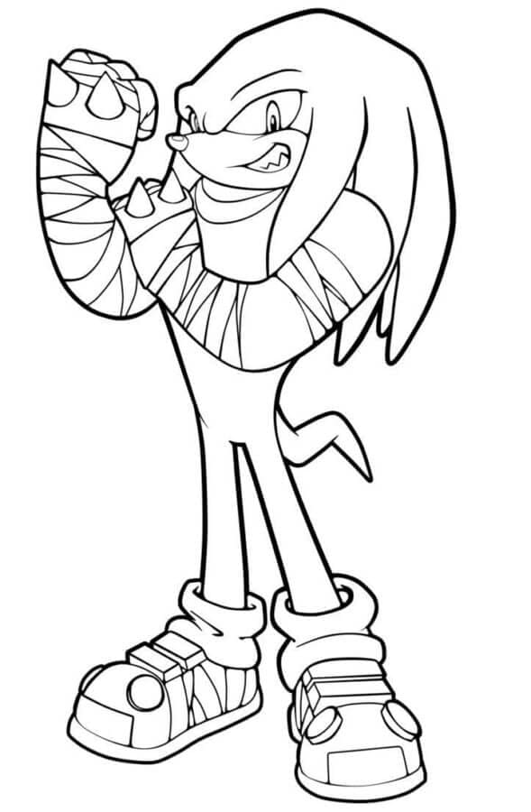 Superstyrke Knuckles fargelegging Superstyrke Knuckles fargelegging