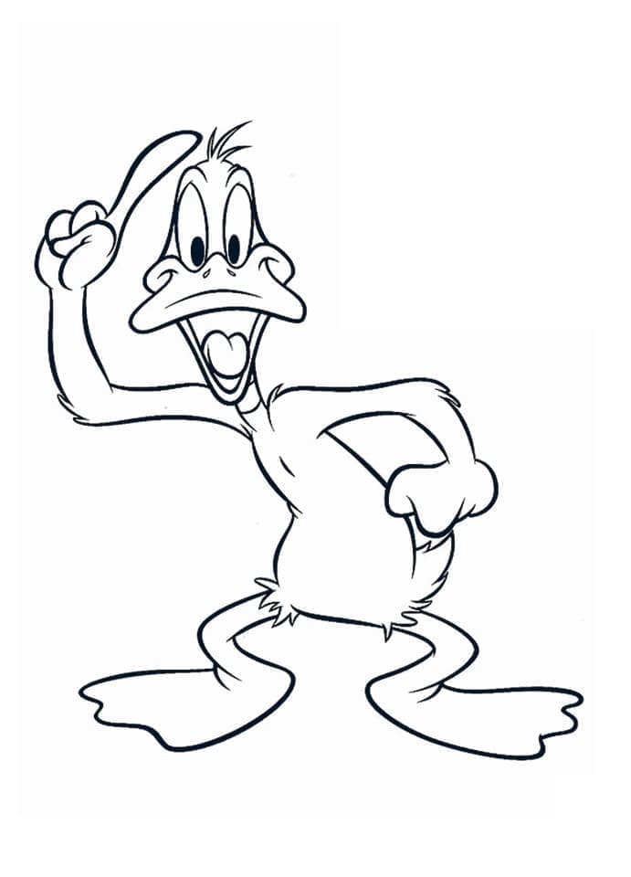 Tegneserie Daffy Duck fargelegging