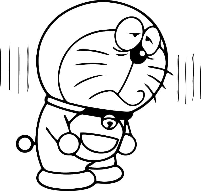 Trist Doraemon fargelegging