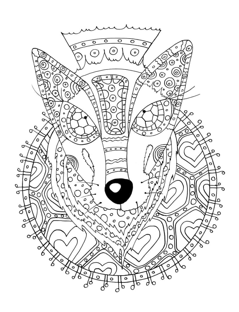 Ulvzentangle fargelegging