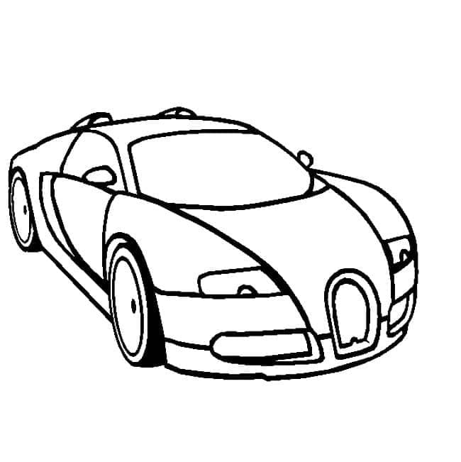 Utskrivbar Bugatti fargelegging