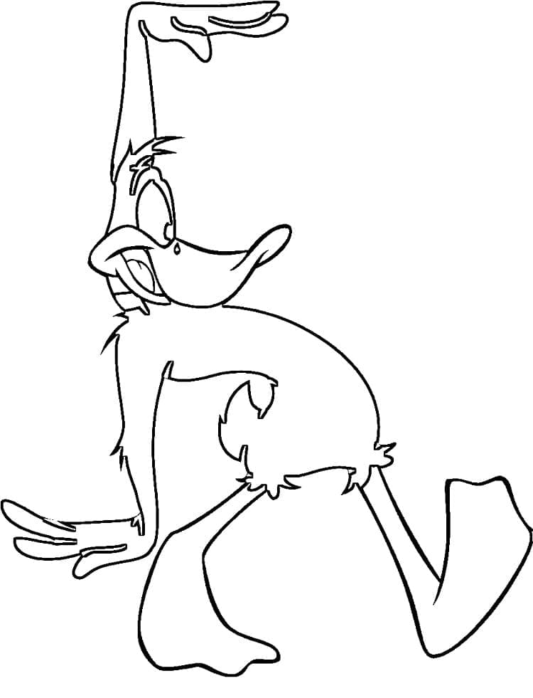 Utskrivbar Daffy Duck fargelegging