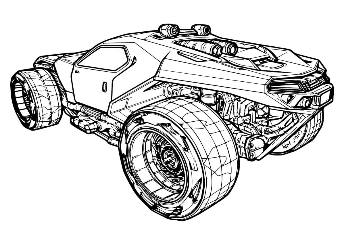 Utskrivbar Rocket League fargelegging