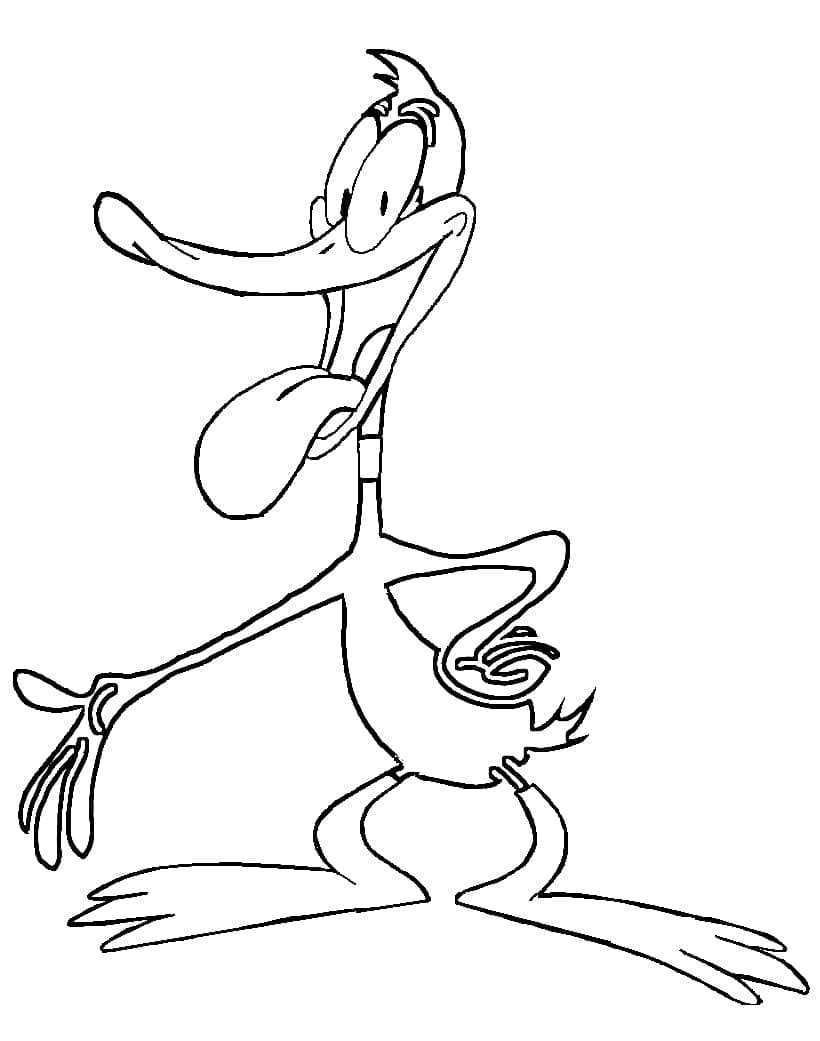 Veldig morsom Daffy Duck fargelegging