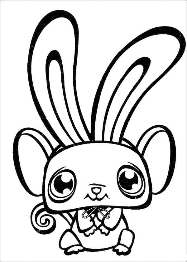 Veldig søt Littlest Pet Shop fargelegging
