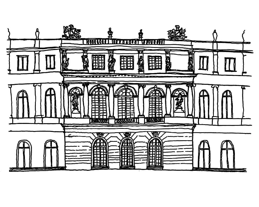 Versailles slottet fargelegging