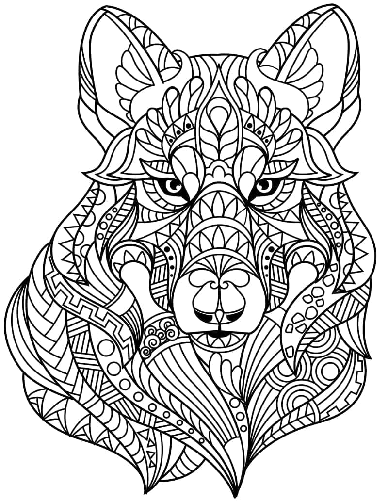 Zentangle ulv fargelegging