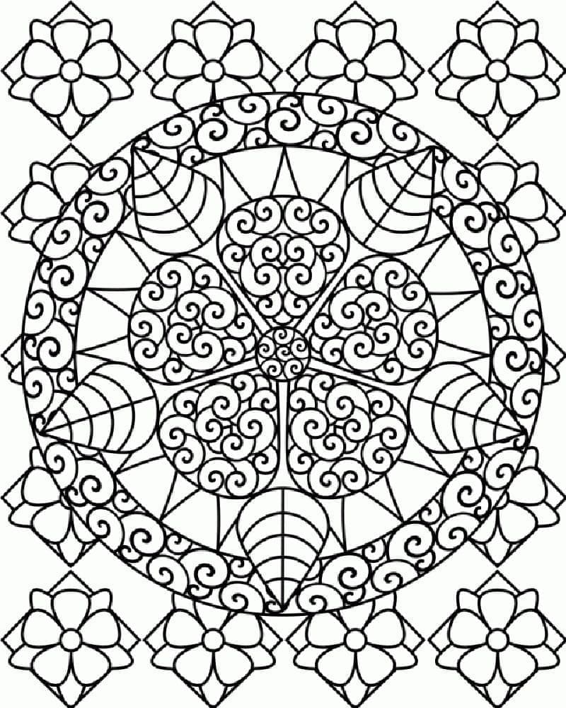 Abstrakt modell fargelegging