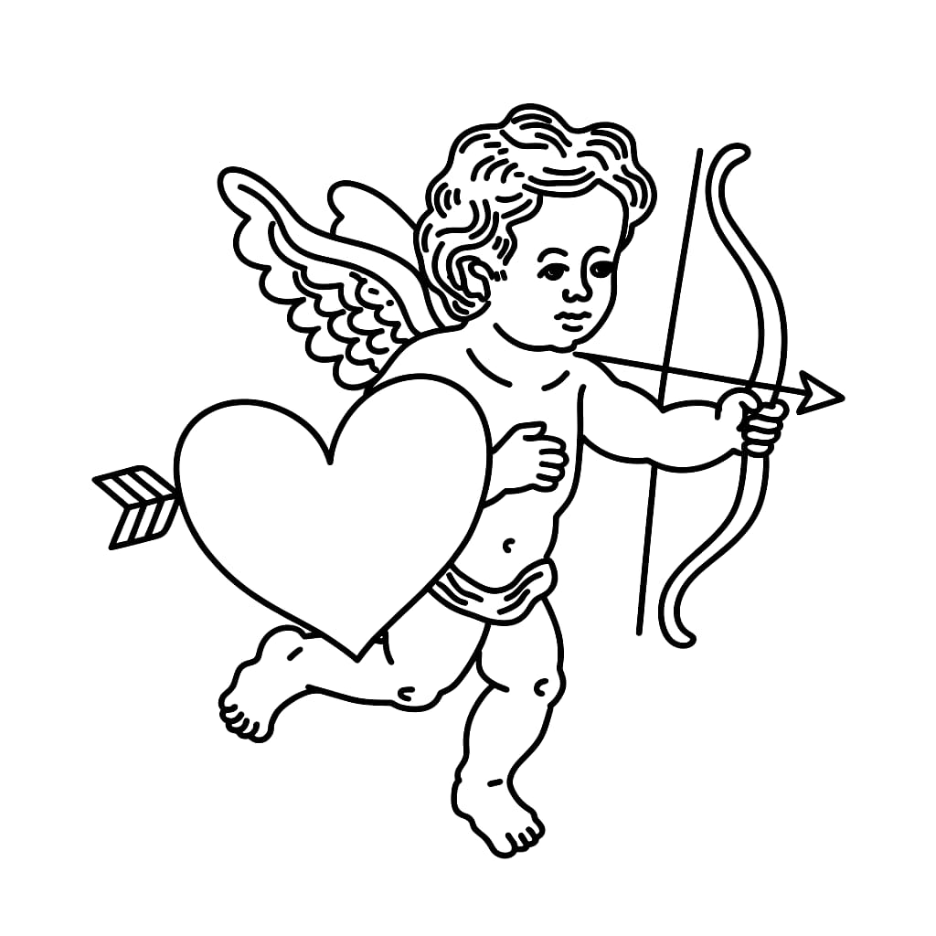 Amor gratis utskrift fargelegging