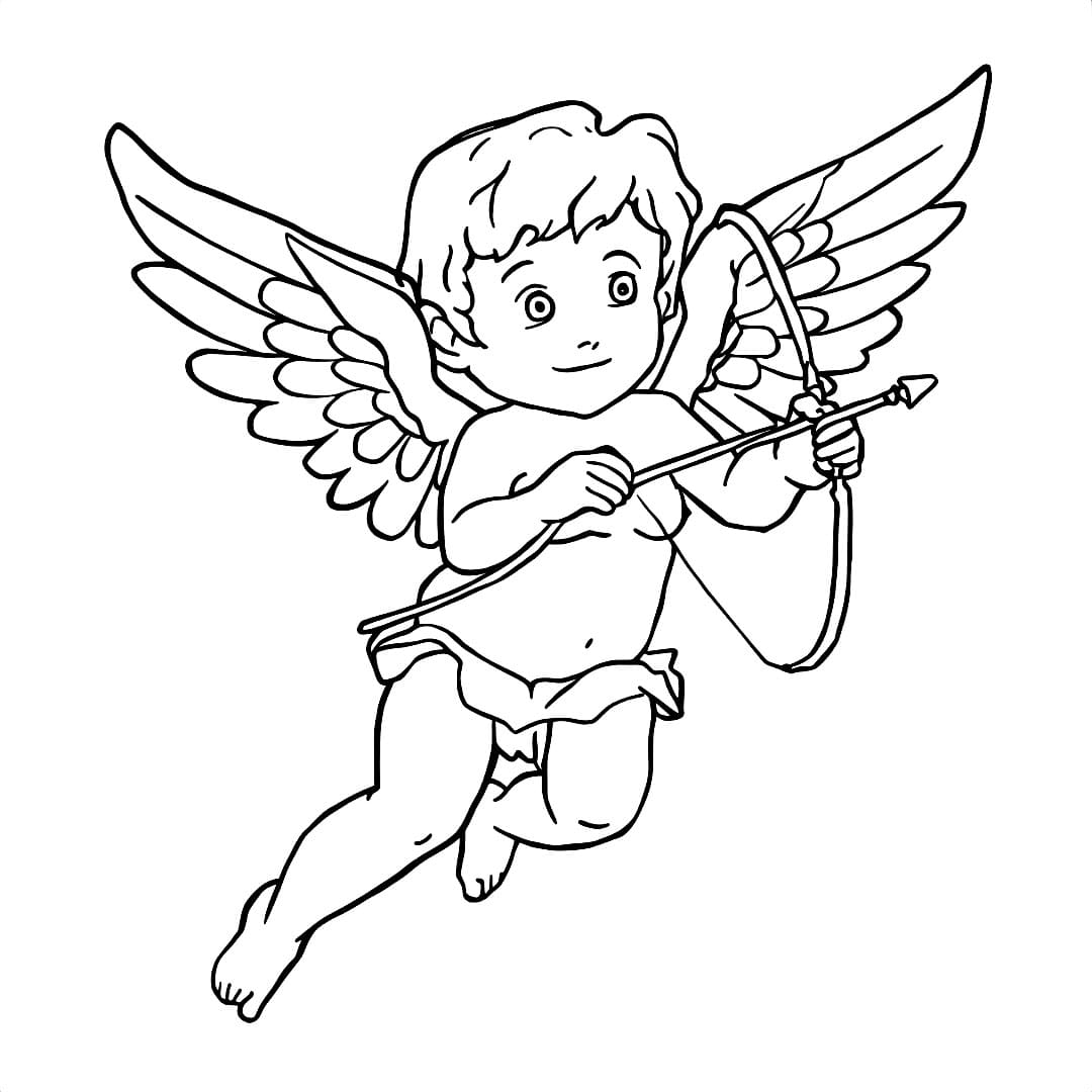 Amor omriss fargelegging