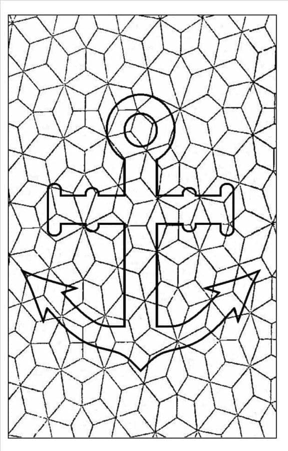 Ankermosaikk fargelegging