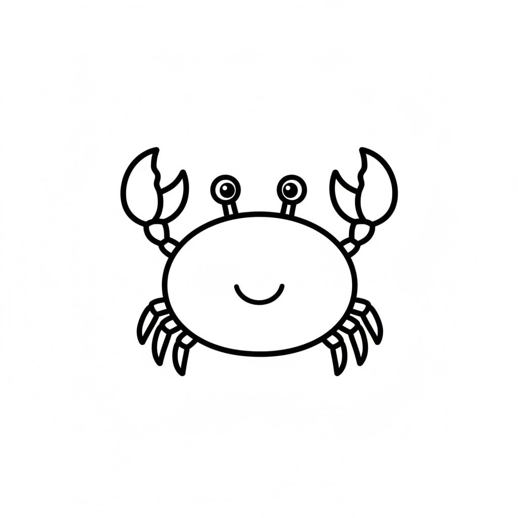 Babykrabbe fargelegging