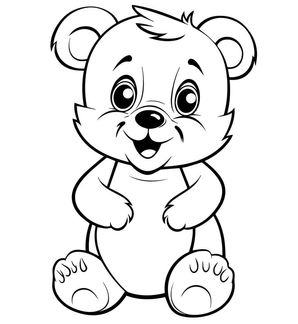 Bamse er så søt fargelegging