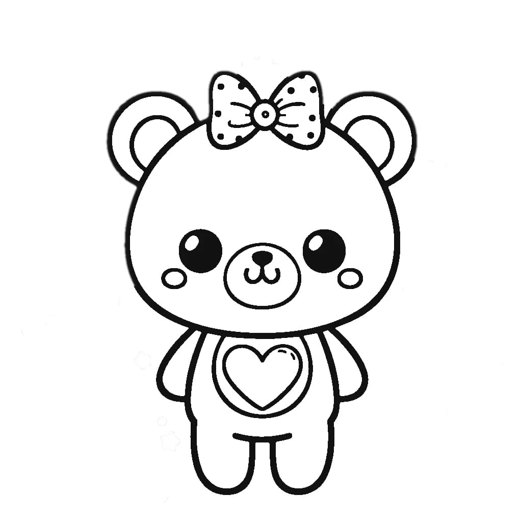 Bamse for jenter fargelegging