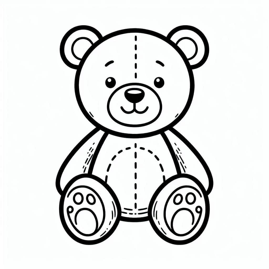 Bamse til utskrift fargelegging