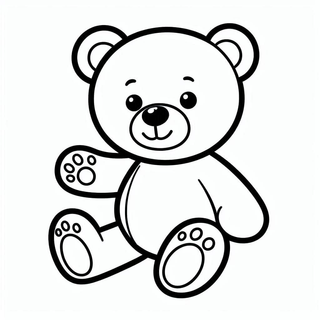 Bamse vinket fargelegging