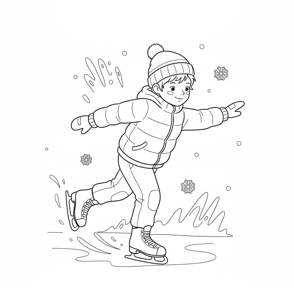 Barneskøyter fargelegging