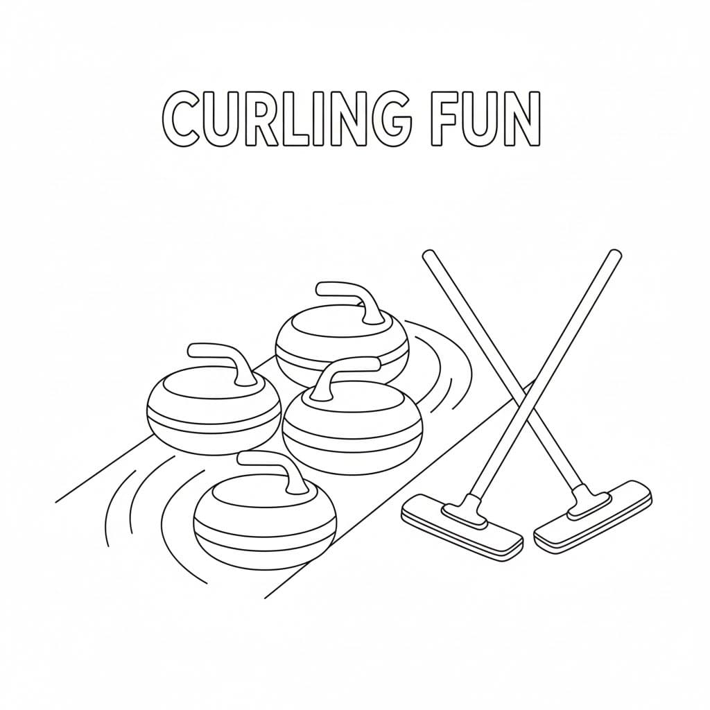 Curlingutstyr fargelegging