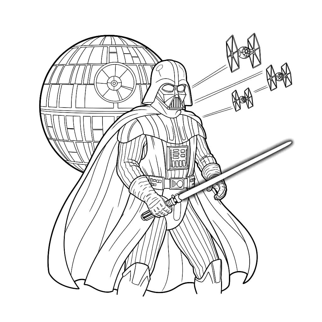 Darth Vader bilde fargelegging
