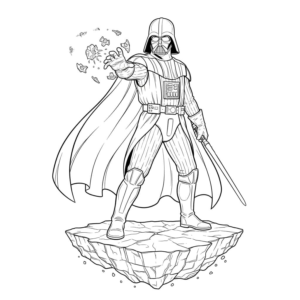 Darth Vader bruker Kraften fargelegging