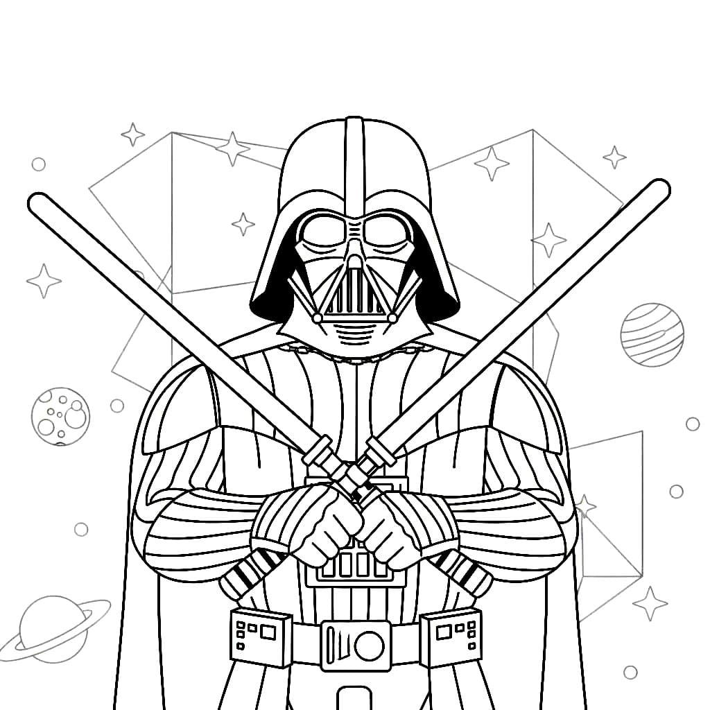 Darth Vader holder to lyssverd fargelegging