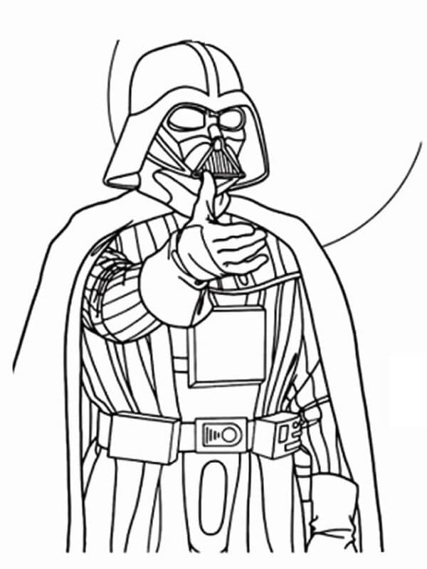 Darth Vader in Star Wars fargelegging