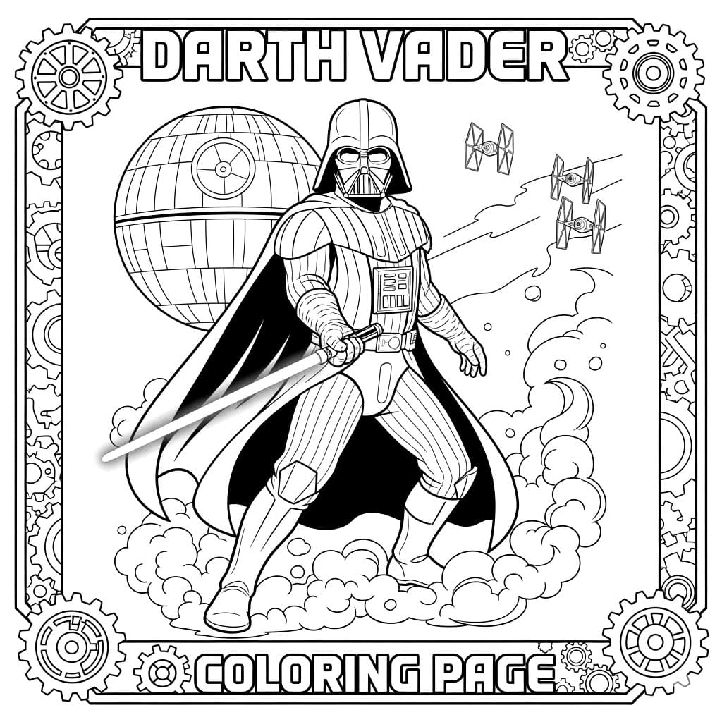 Darth Vader kriger fargelegging