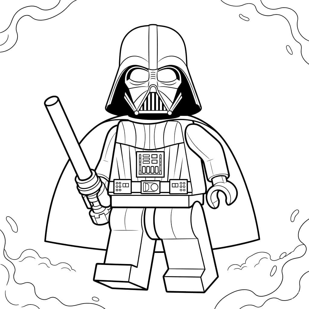 Darth Vader lego fargelegging
