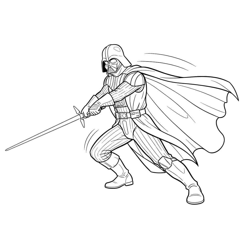 Darth Vader snur seg fargelegging