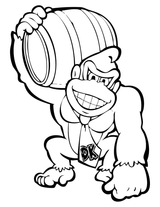 Donkey Kong i Mario fargelegging