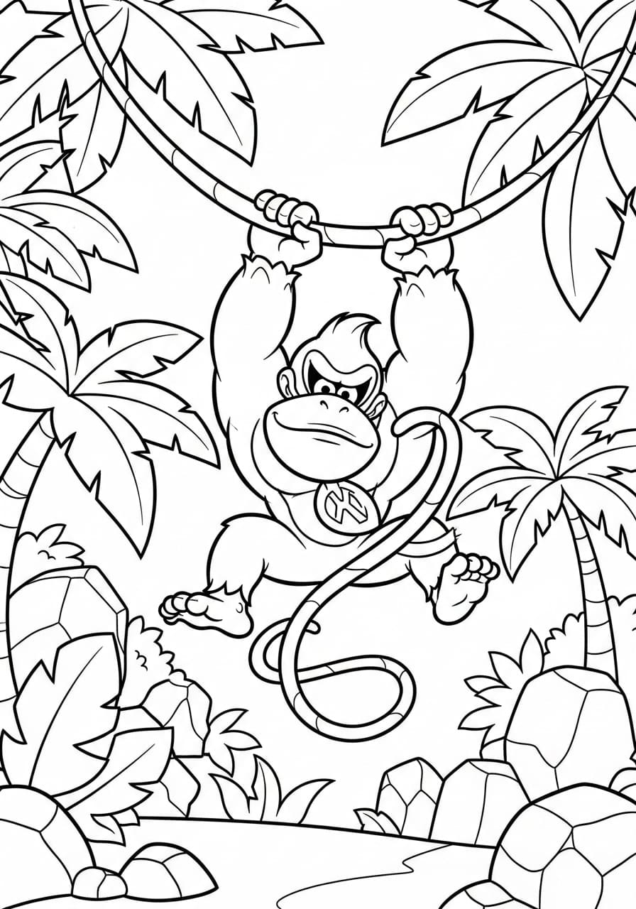 Donkey Kong Morsom fargelegging