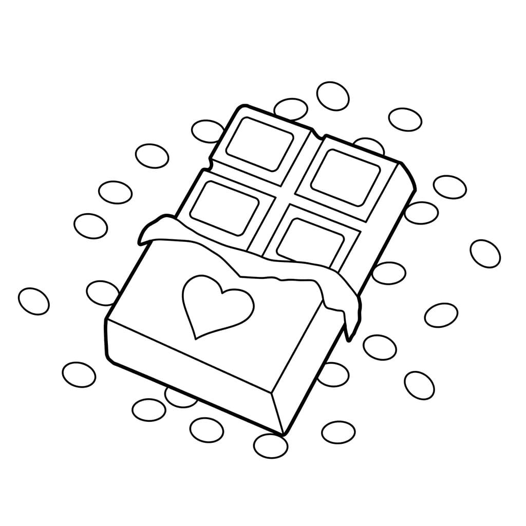 Elsker sjokolade fargelegging