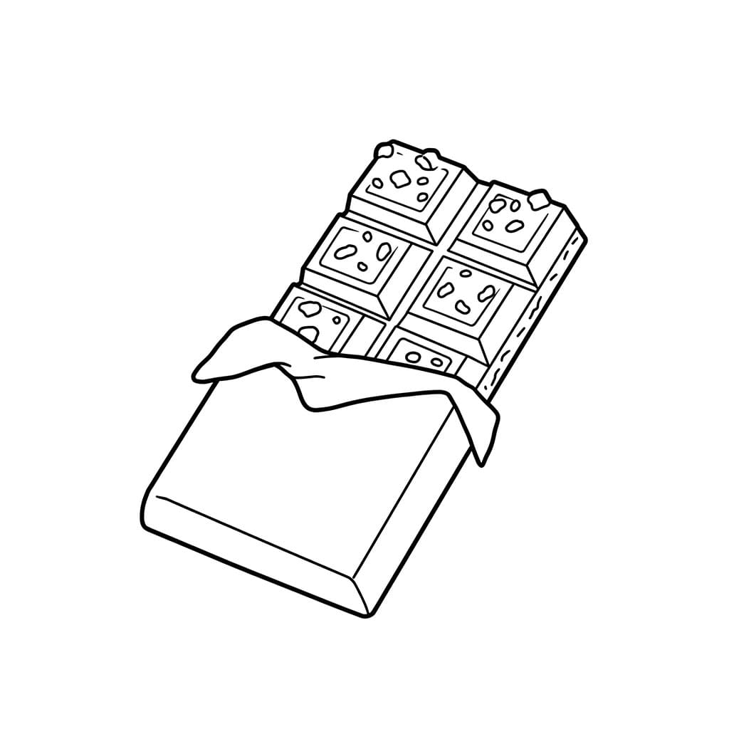 Enkel sjokolade gratis fargelegging