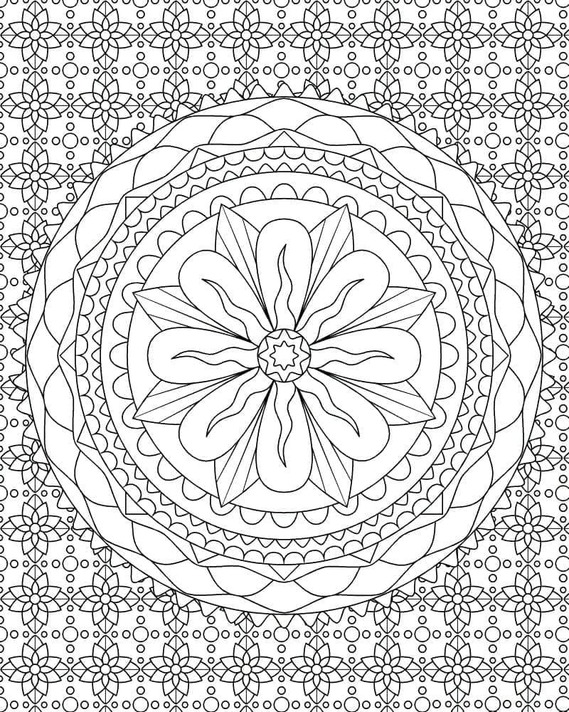 Fantastisk abstrakt mønster fargelegging