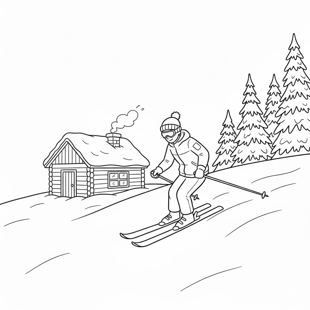 Fjellski fargelegging