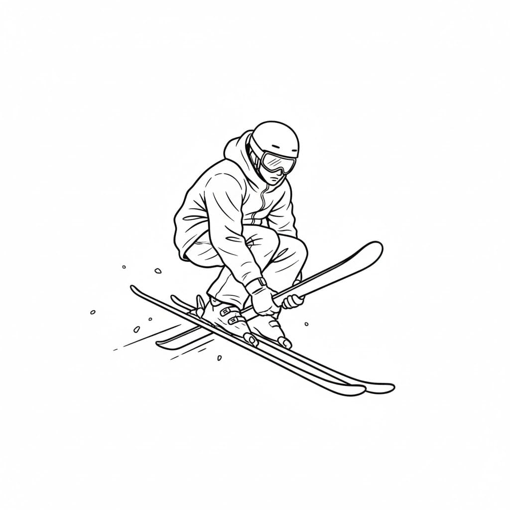 Fristil skihopp fargelegging